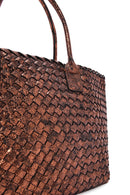 Women's Bronze Knit Shoulder Bag | Derimod