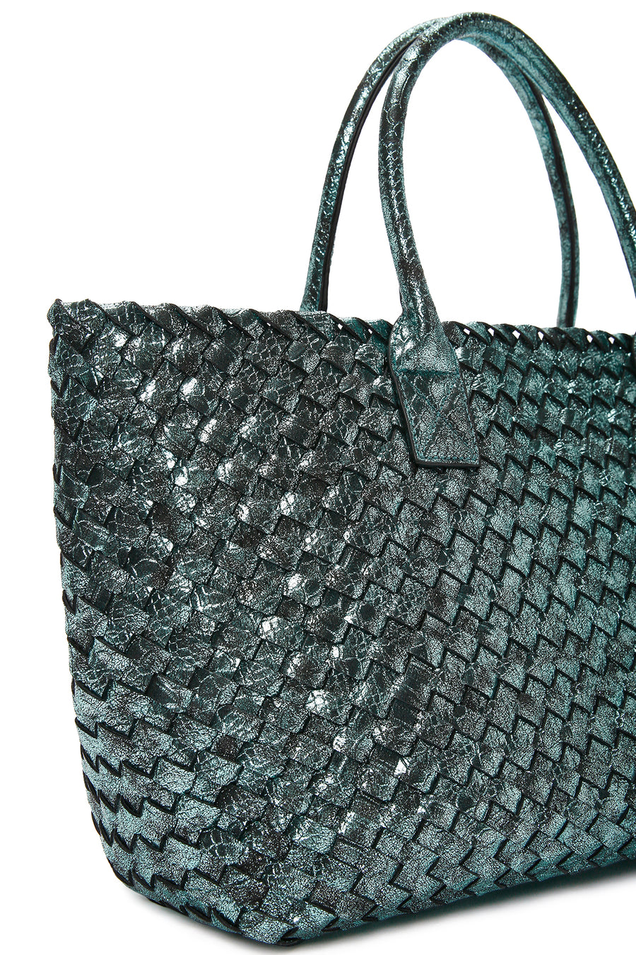 Women's Green Knitted Shoulder Bag
