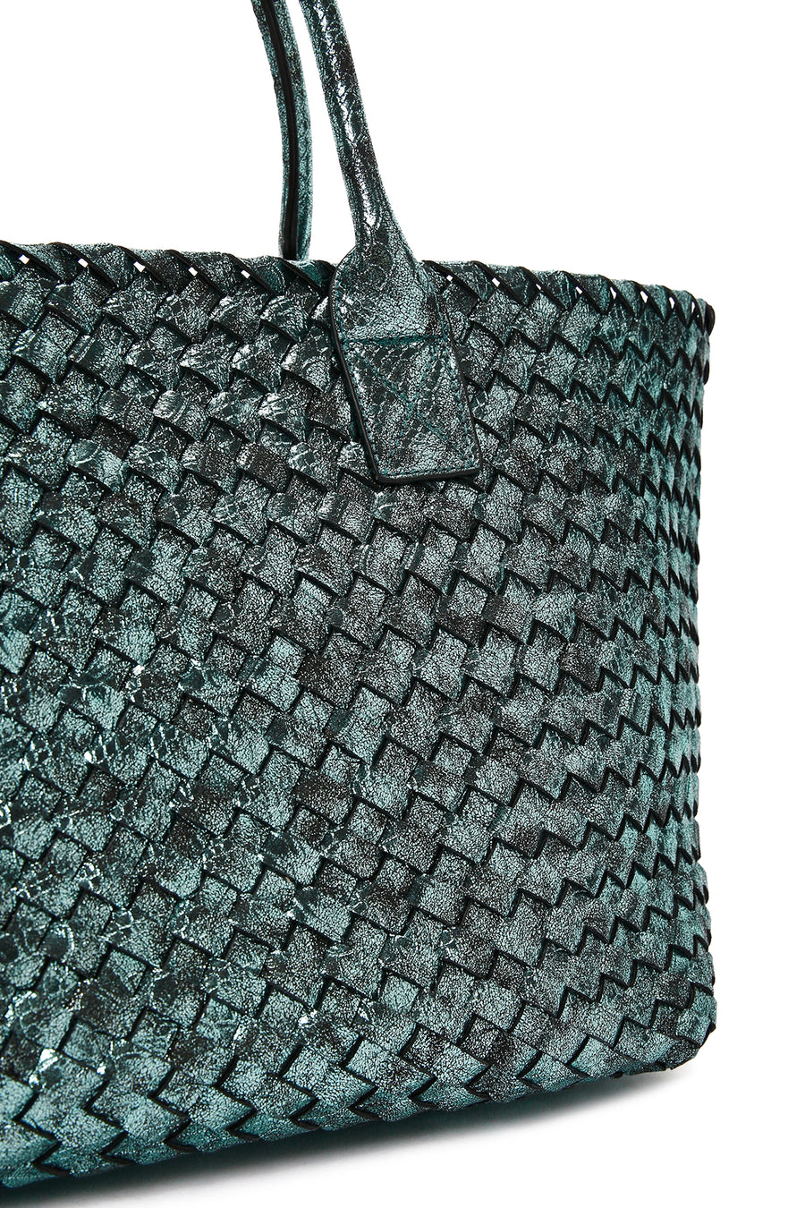 Women's Green Knitted Shoulder Bag