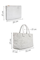 Women's Silver Knit Shoulder Bag | Derimod