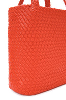 Women's Orange Long Strap Knitted Shoulder Bag | Derimod