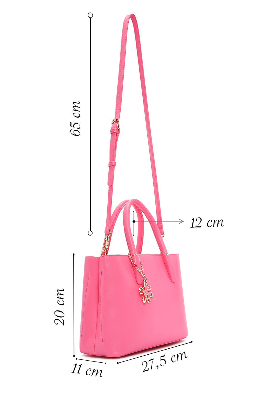 Women's Pink Long Strap Shoulder Bag