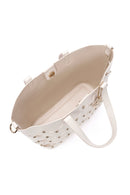 Women's Cream Braided Classic Shoulder Bag | Derimod