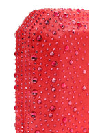 Women's Orange Long Chain Strap Stoned Clutch Bag | Derimod