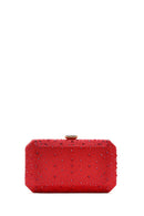 Women's Orange Long Chain Strap Stoned Clutch Bag | Derimod