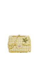 Women's Yellow Long Strap Shoulder Bag with Accessories | Derimod