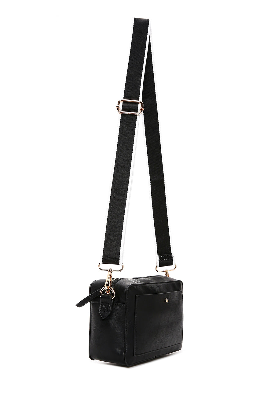 Women's Black Long Strap Crossbody Bag