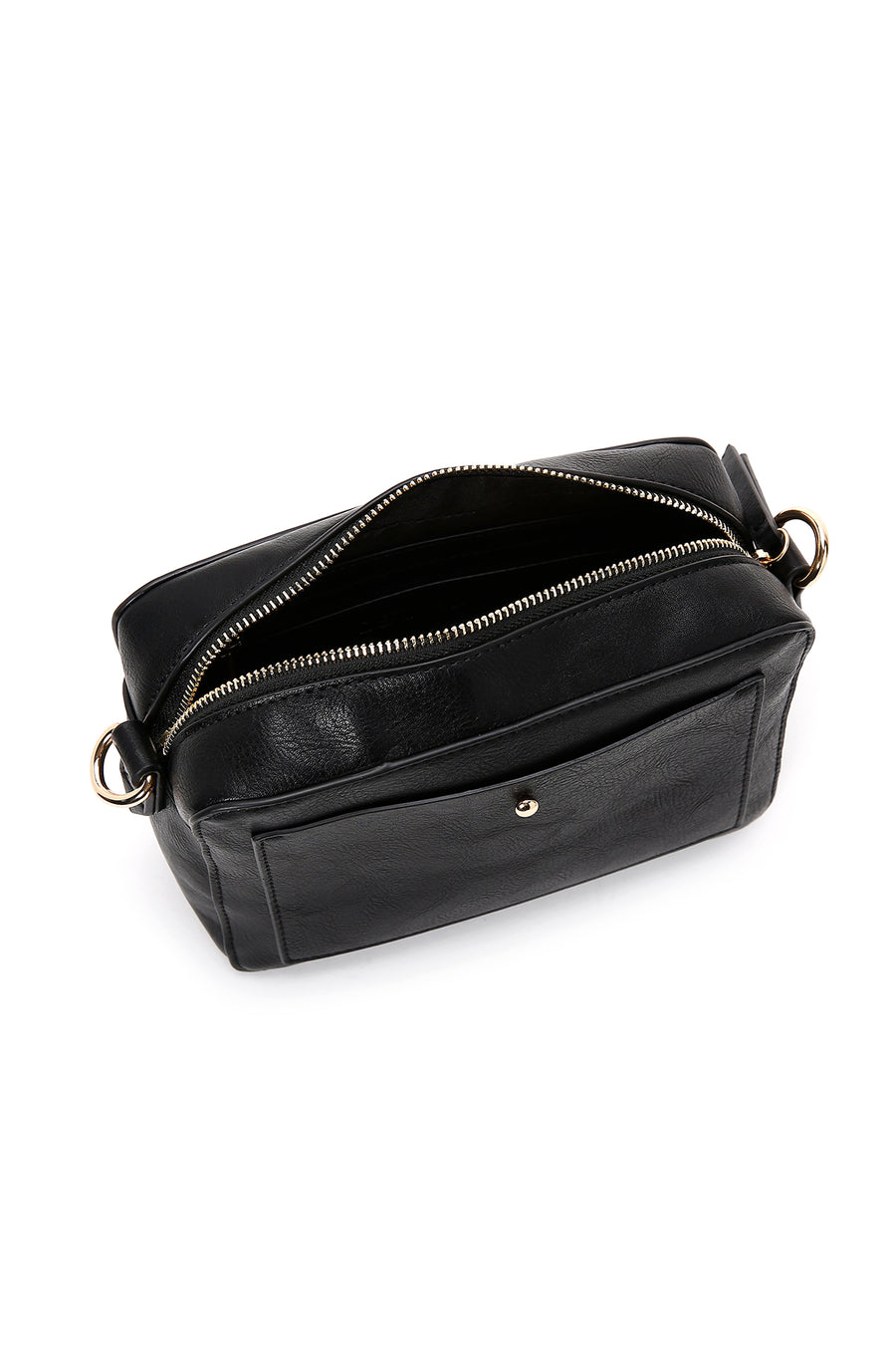Women's Black Long Strap Crossbody Bag