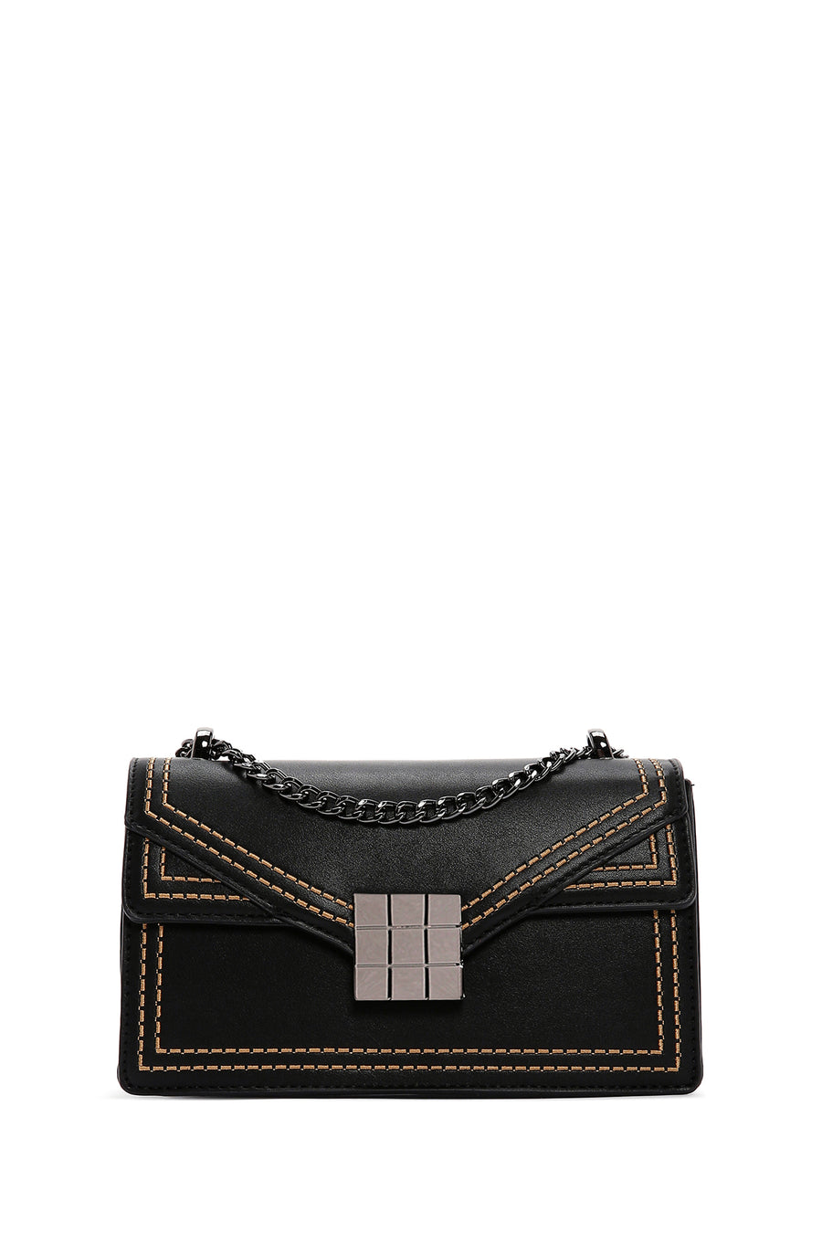Women's Black Long Strap Crossbody Bag