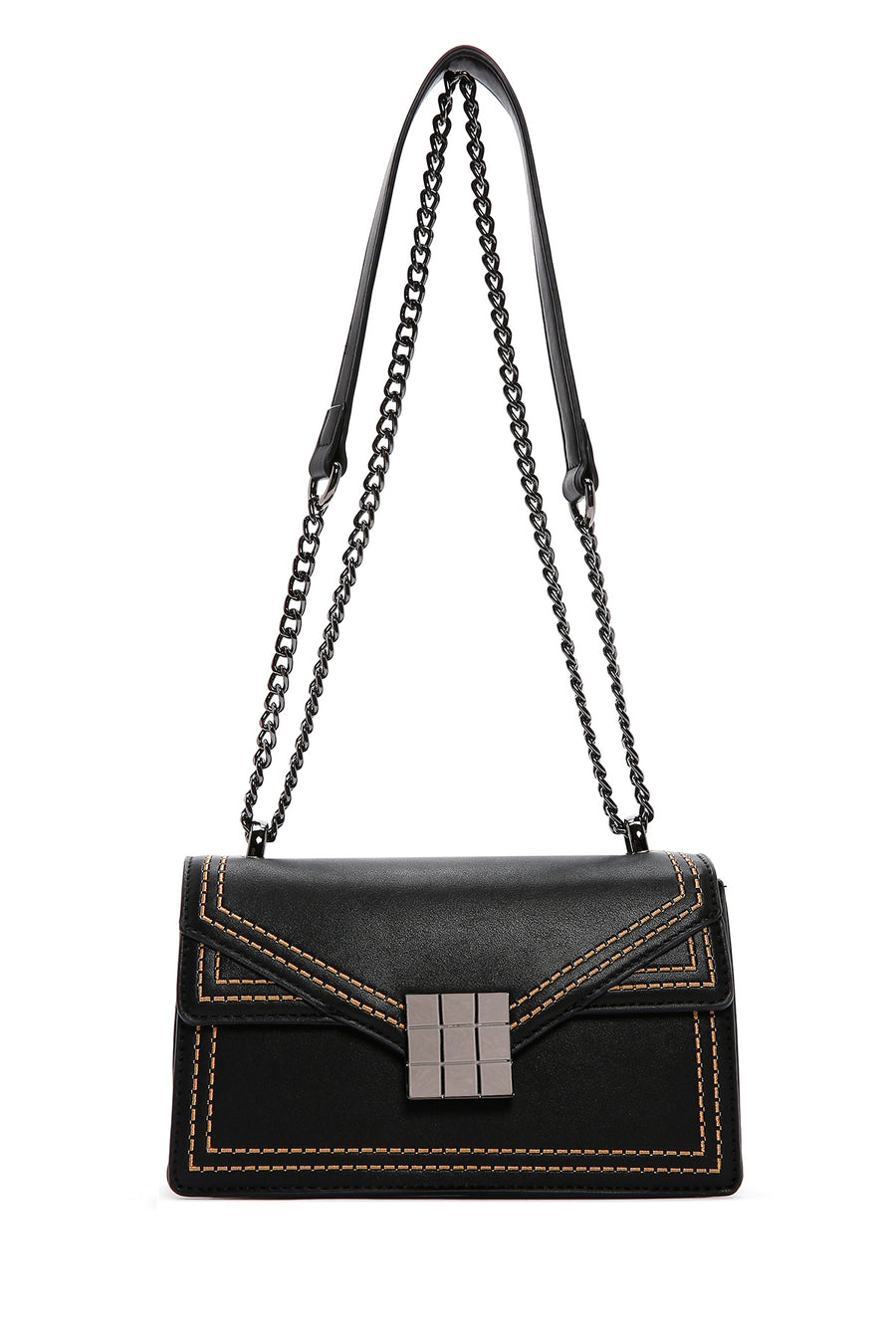 Women's Black Long Strap Crossbody Bag