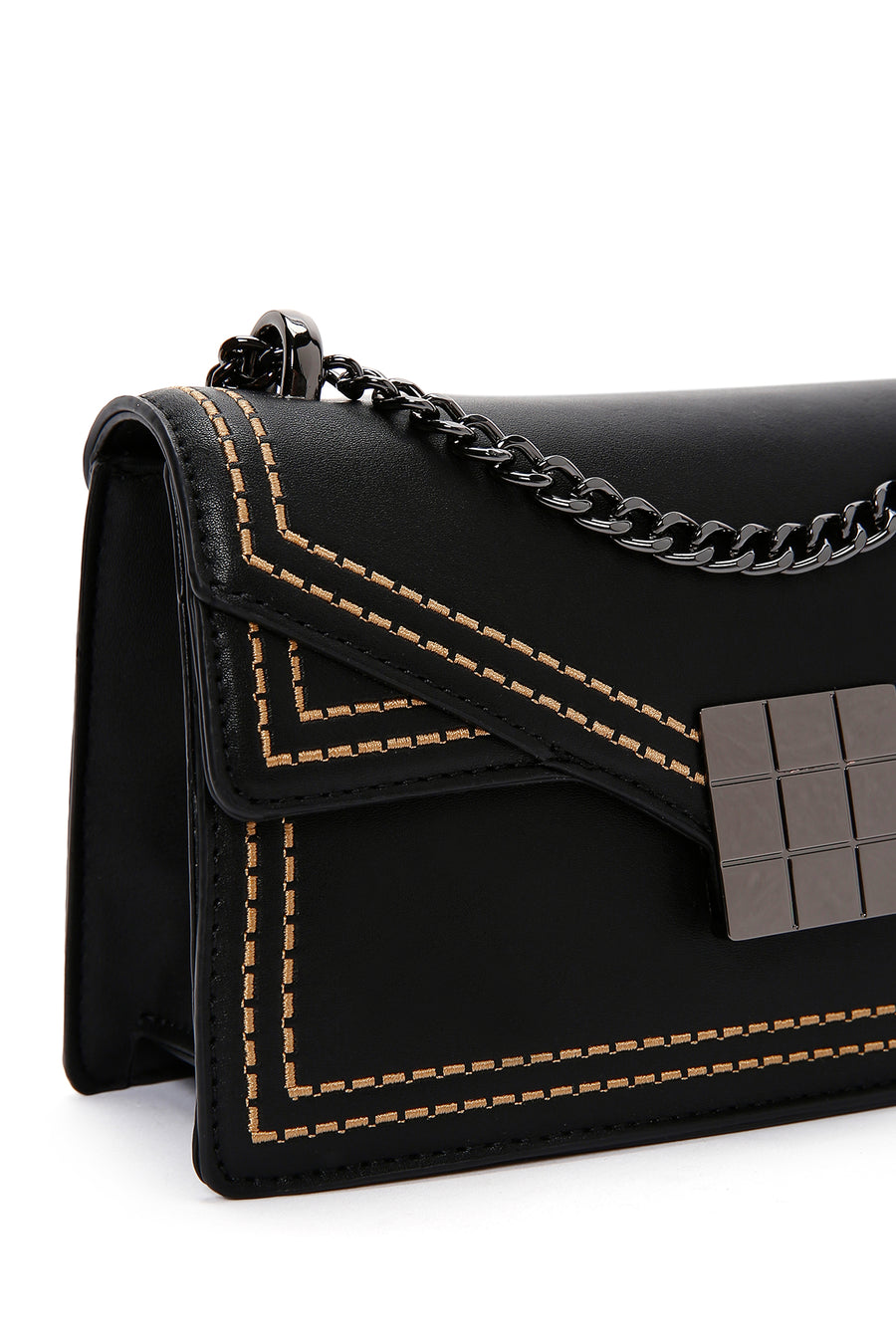 Women's Black Long Strap Crossbody Bag