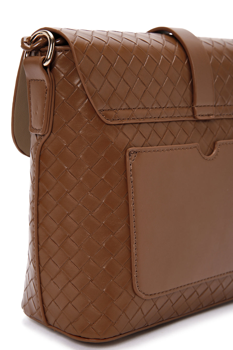 Women's Tan Long Strap Crossbody Bag