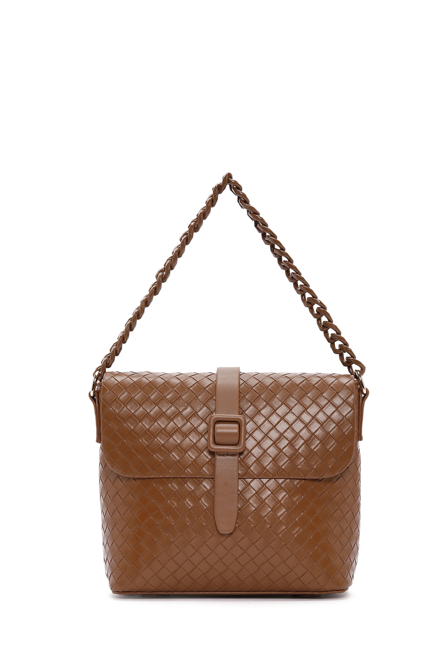 Women's Tan Long Strap Crossbody Bag