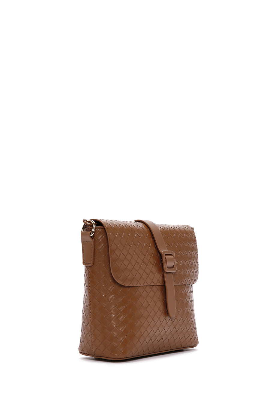 Women's Tan Long Strap Crossbody Bag