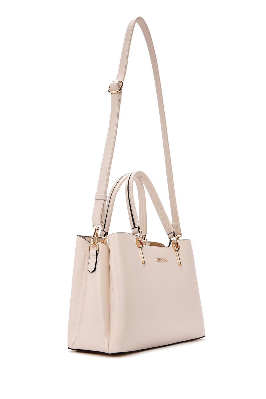 Women's Cream Long Strap Shoulder Bag