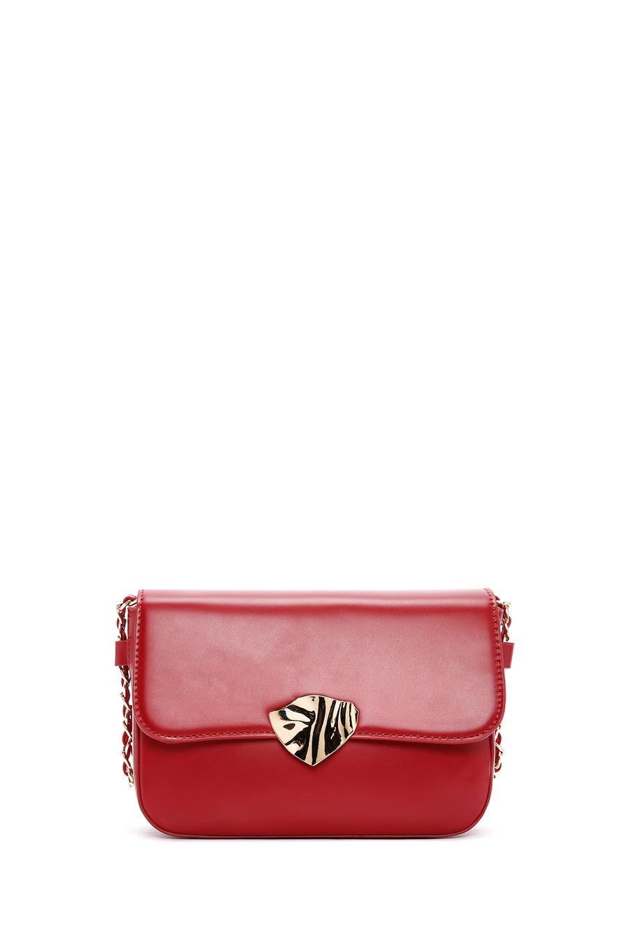 Women's Red Long Strap Crossbody Bag