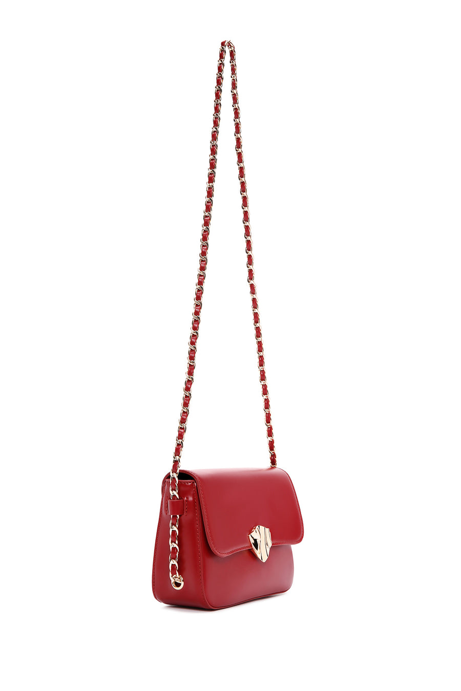 Women's Red Long Strap Crossbody Bag