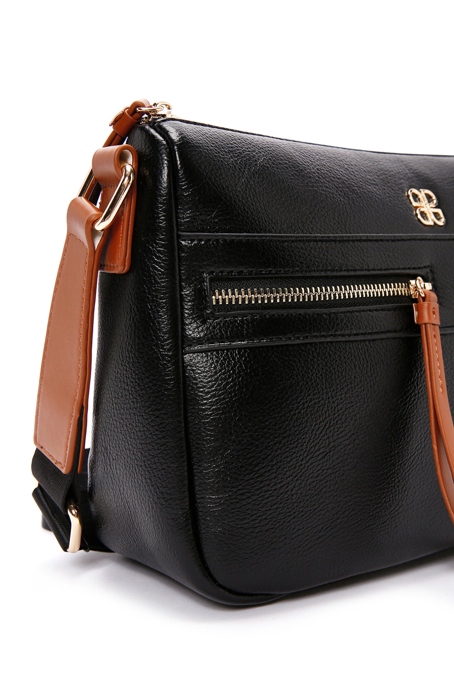 Women's Black Long Strap Crossbody Bag