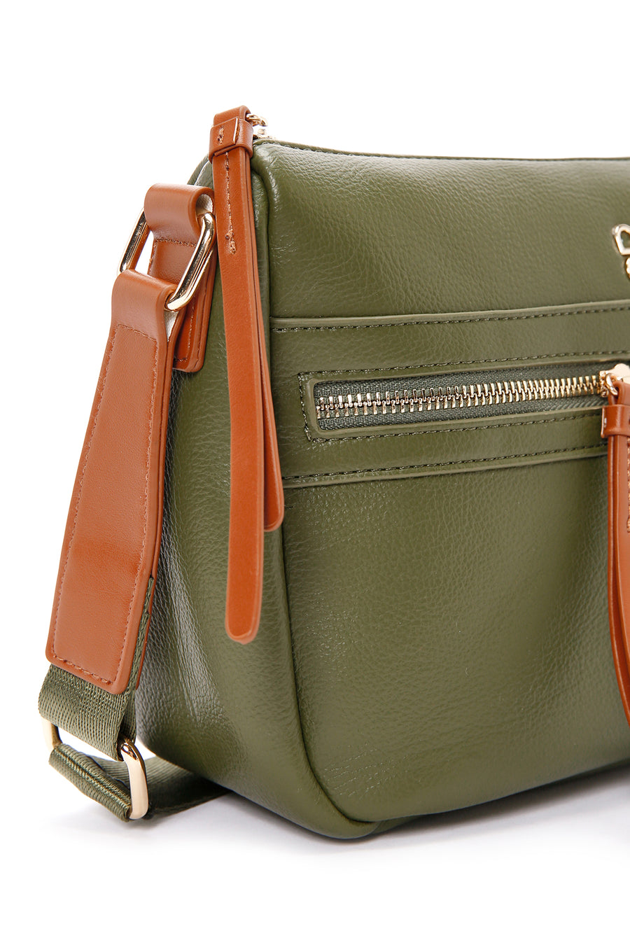 Women's Green Long Strap Crossbody Bag