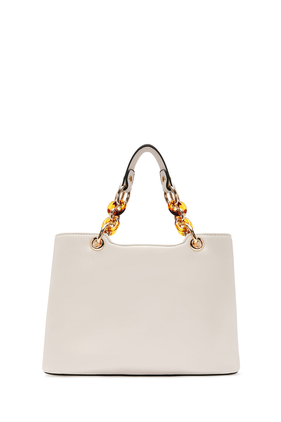 Women's Cream Long Strap Quilted Handbag