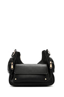 Women's Black Double Small Pocket Casual Shoulder Bag | Derimod