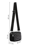 Women's Black Long Strap Fabric Crossbody Bag | Derimod