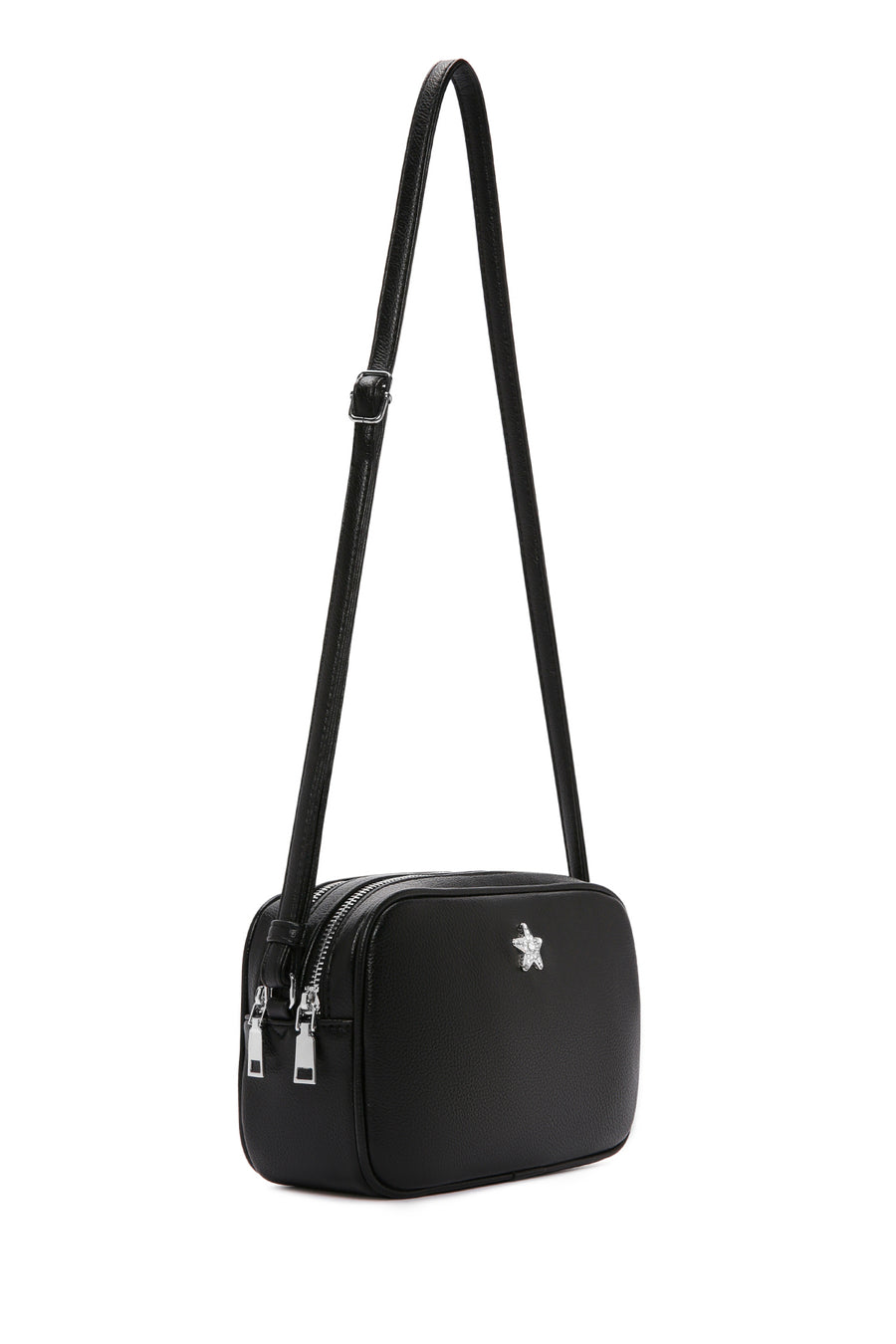 Women's Black Long Strap Crossbody Bag