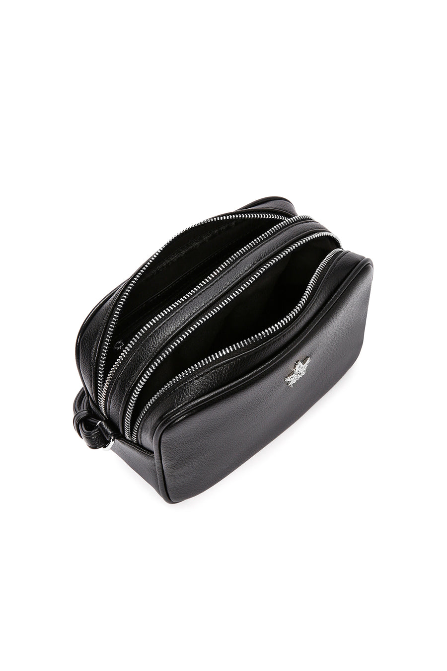 Women's Black Long Strap Crossbody Bag