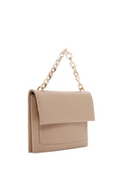 Women's Beige Long Chain Strap Clutch Bag | Derimod