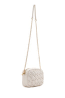 Women's Cream Long Chain Strap Knitted Crossbody Bag | Derimod