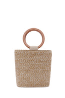 Women's Beige Long Strap Straw Shoulder Bag | Derimod