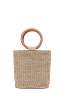 Women's Beige Long Strap Straw Shoulder Bag | Derimod