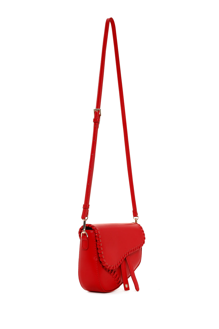 Women's Red Long Strap Shoulder Bag