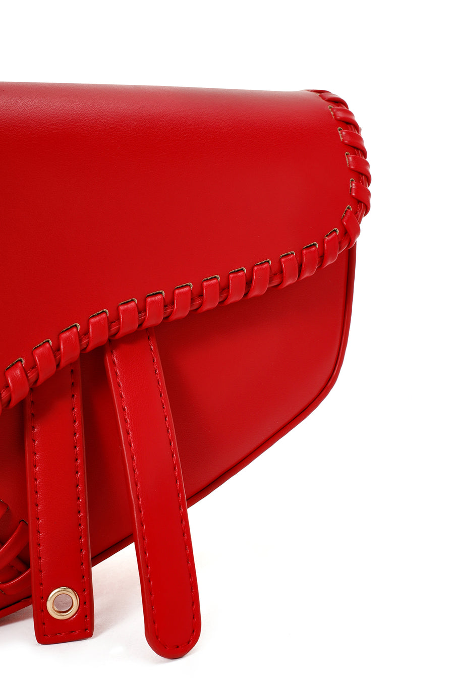 Women's Red Long Strap Shoulder Bag
