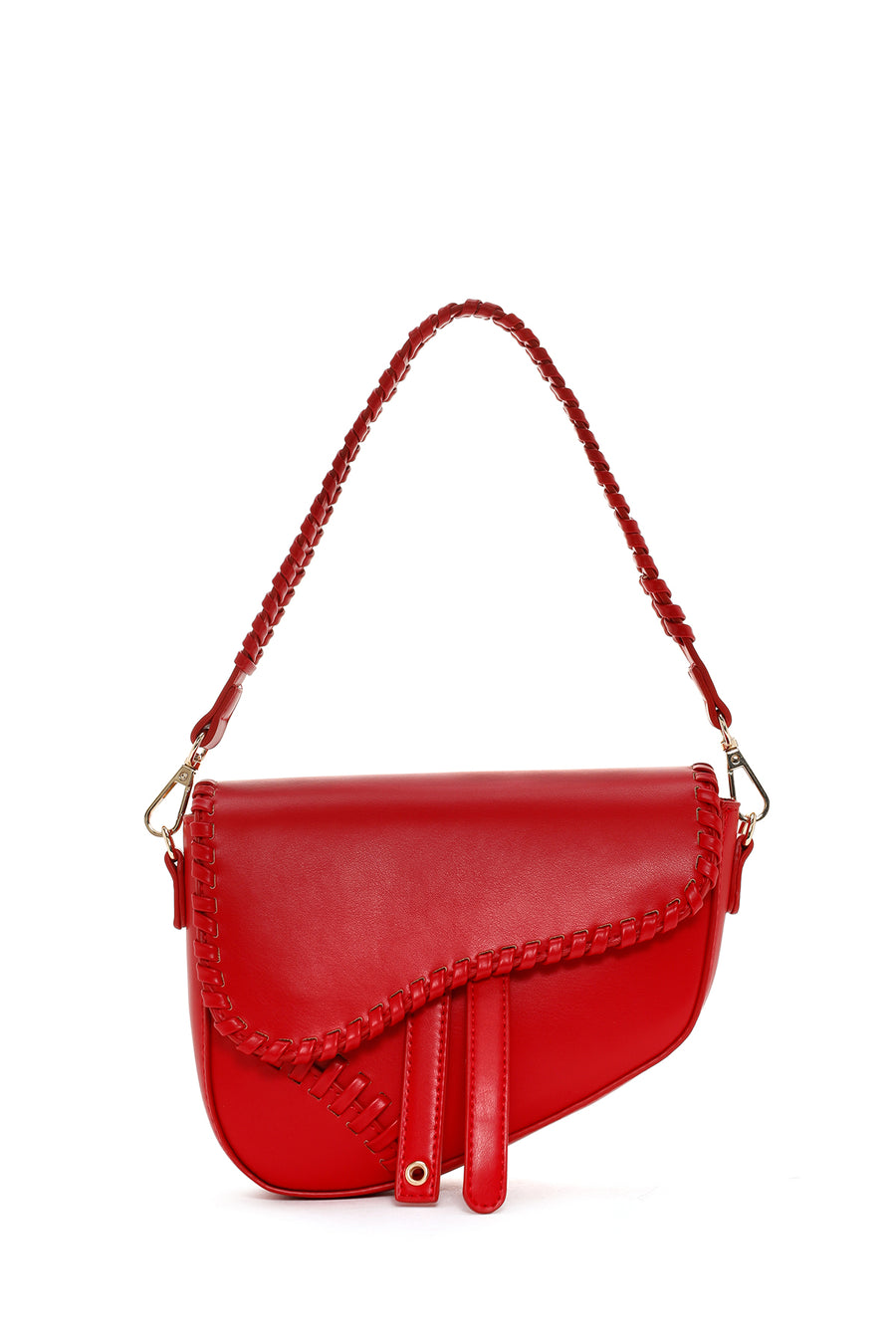 Women's Red Long Strap Shoulder Bag