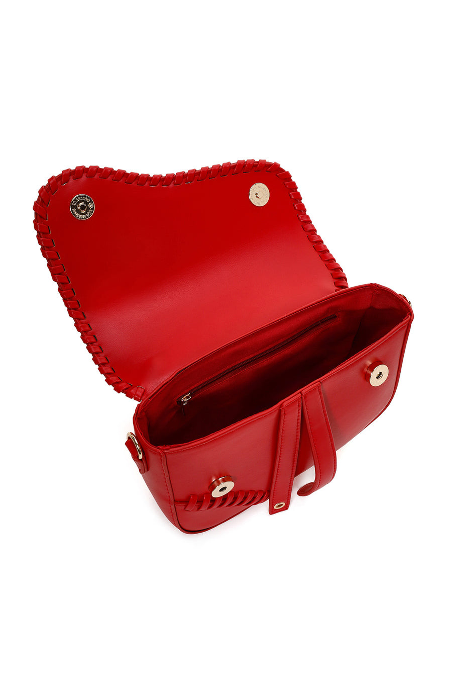 Women's Red Long Strap Shoulder Bag