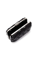 Women's Black Long Chain Strap Knitted Patterned Crossbody Bag | Derimod