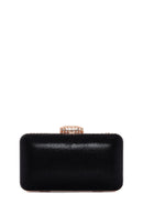 Women's Black Long Chain Strap Stone Cross Bag | Derimod