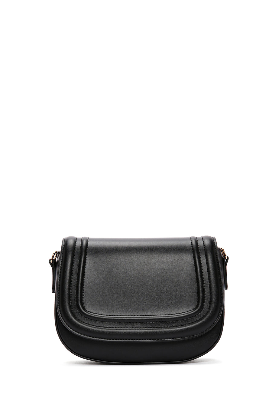 Women's Black Thick Strap Crossbody Bag