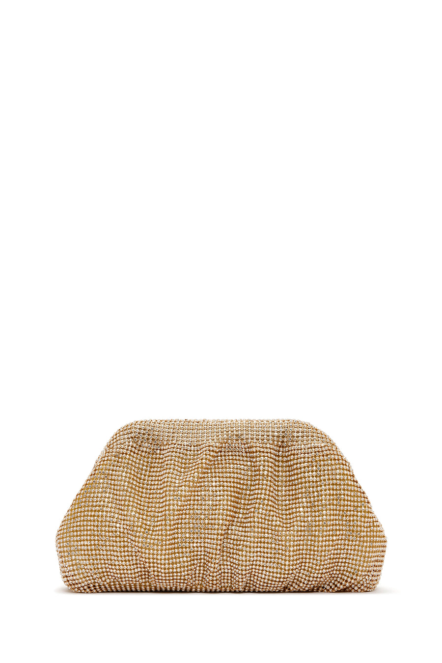 Women's Gold Long Chain Strap Stone Cross Bag