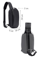 D-Pack Men's Black Technological Fabric Crossbody Bag | Derimod