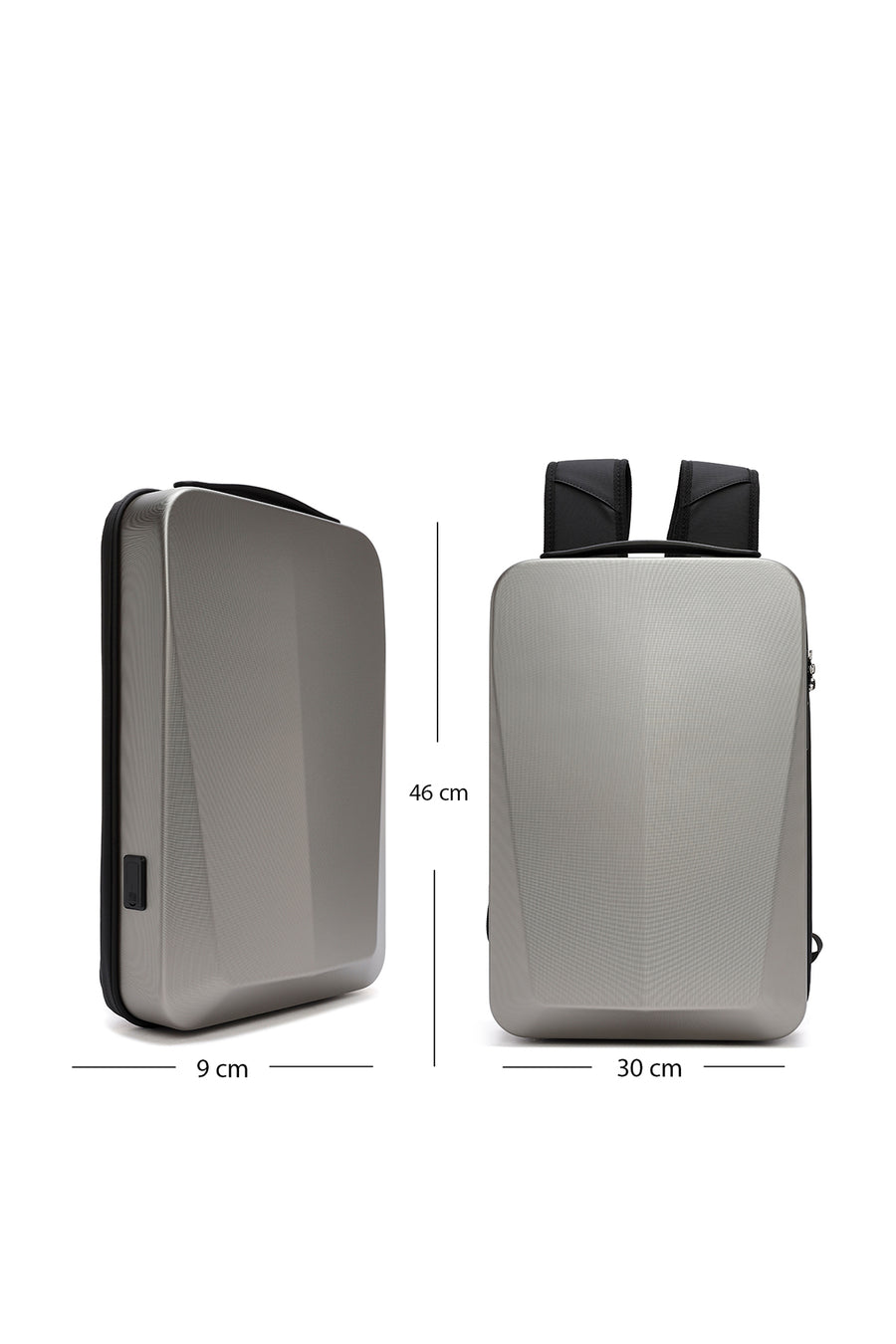 D-Pack Unisex Metallic Technological Backpack