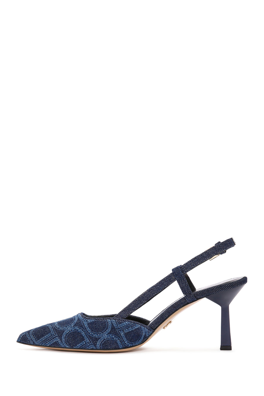 Kadın Mavi Bilekten Bantlı İnce Topuklu Stiletto