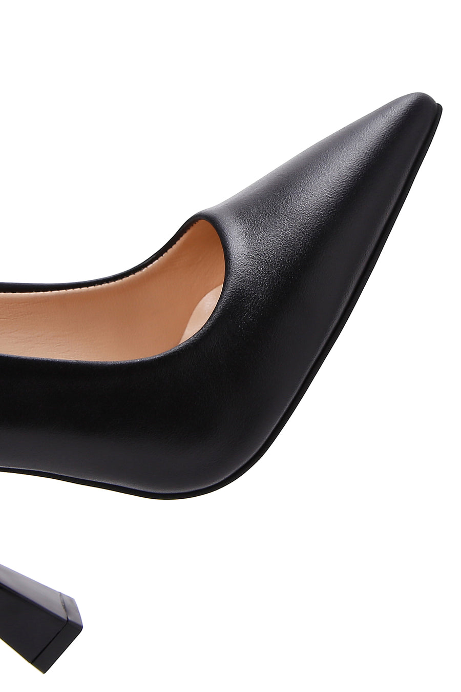 Kadın Siyah İnce Topuklu Deri Stiletto