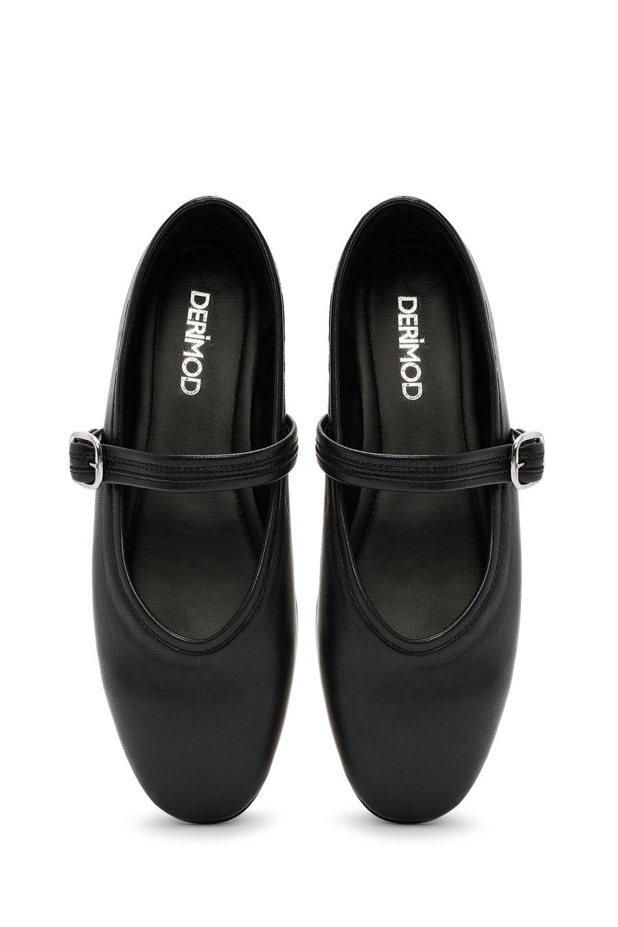 
Women's Black Leather Ballet Flats
