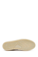 Women's Beige Lace-Up Suede Leather Sneaker | Derimod