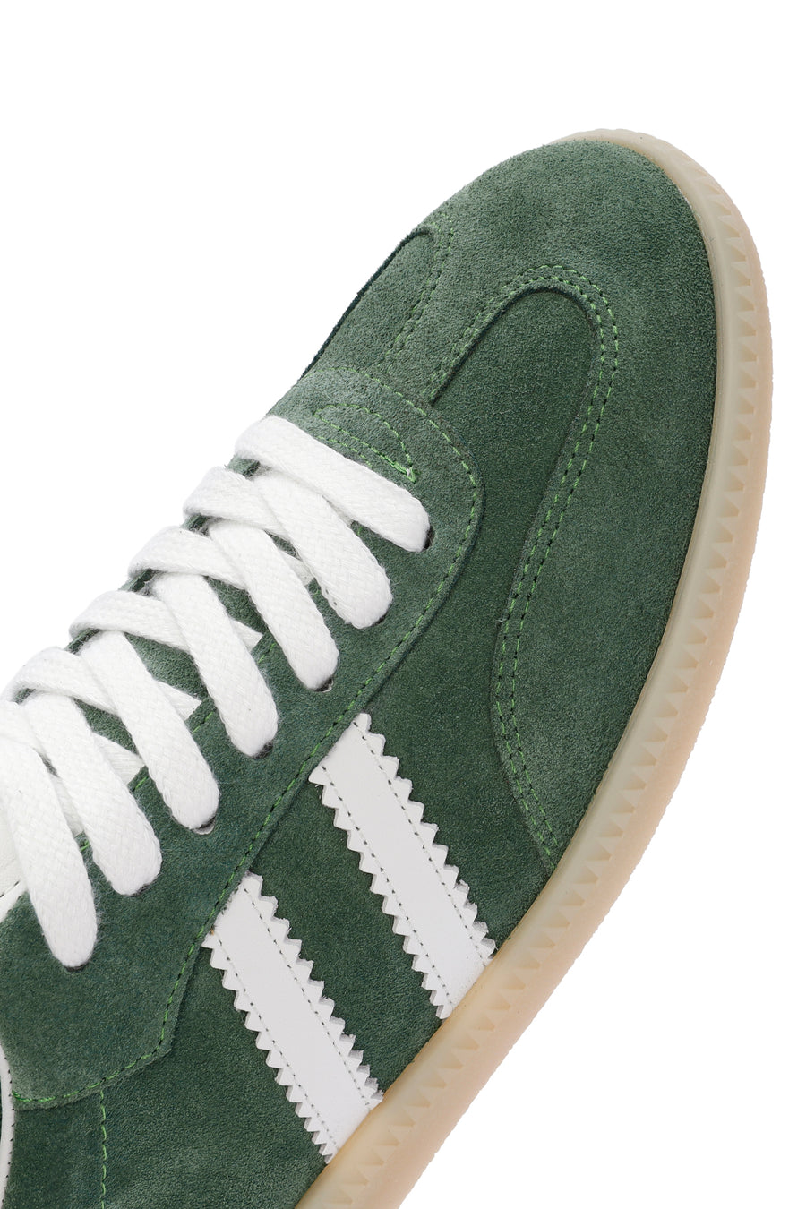 
Women's Green Lace-Up Suede Leather Sneaker
