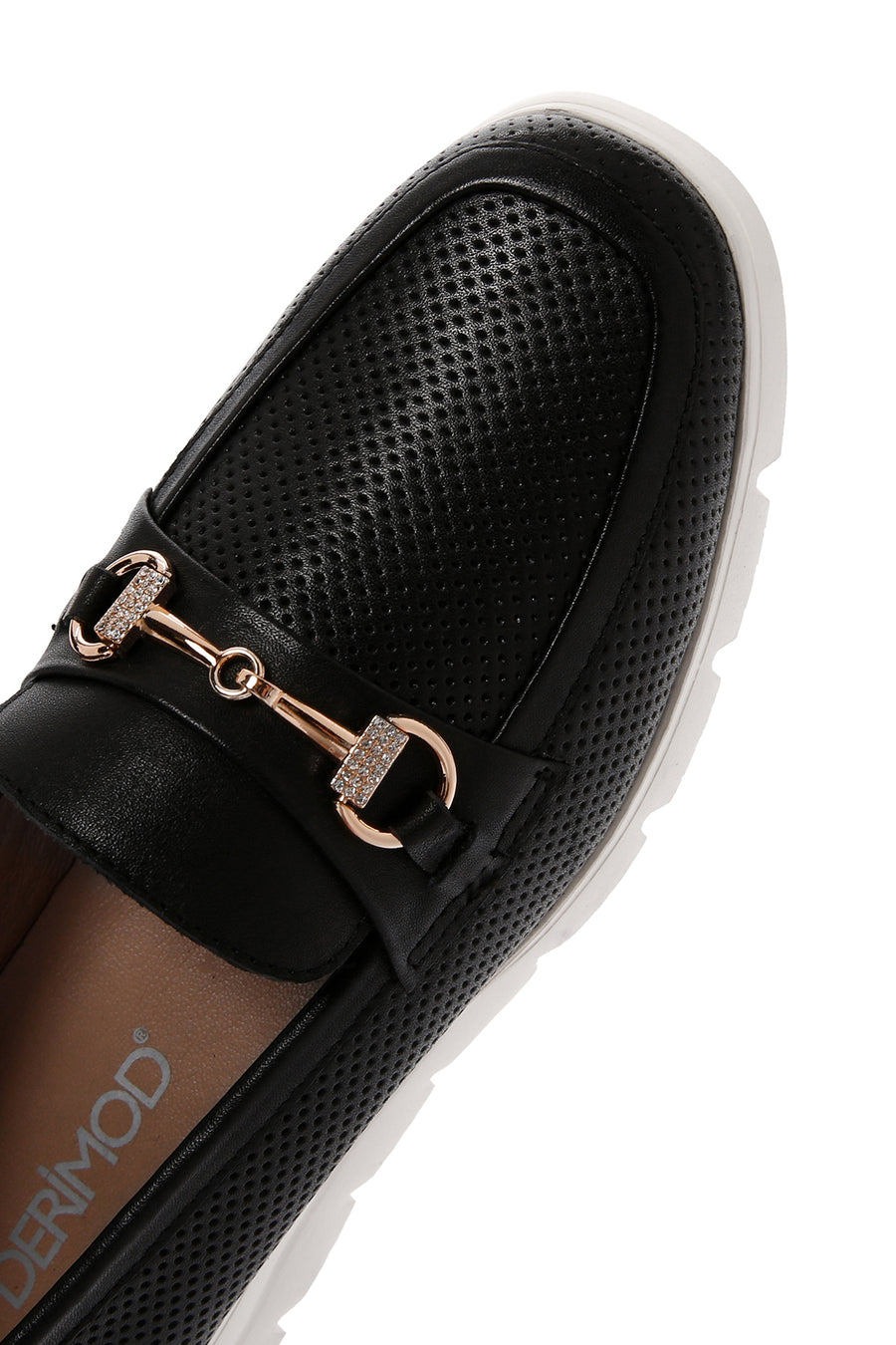 Kadın Siyah Deri Comfort Loafer