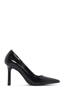 Women's Black Thin Heel Patent Leather Stiletto | Derimod
