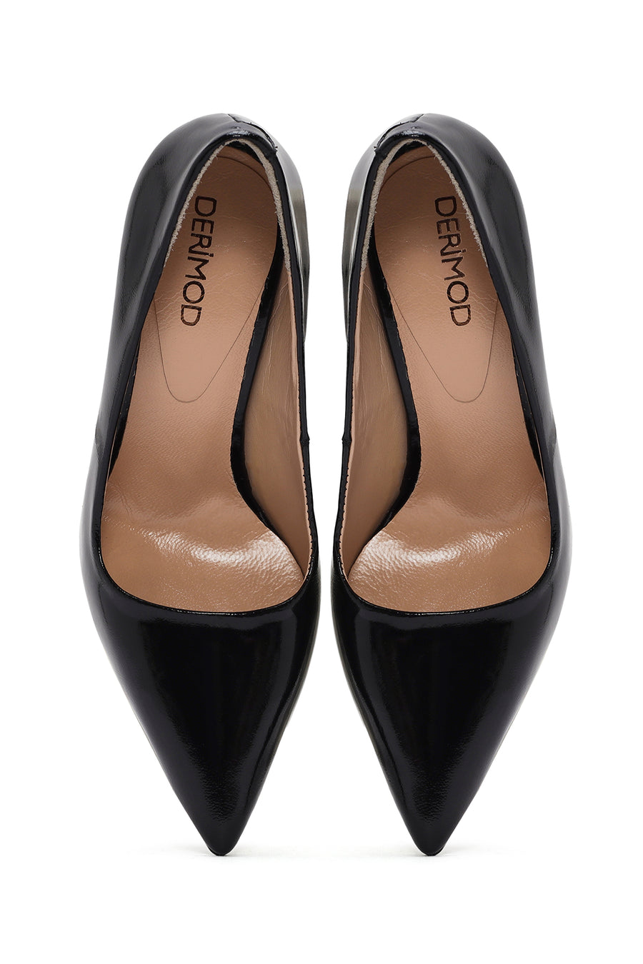 Women's Black Thin Heel Patent Leather Stiletto